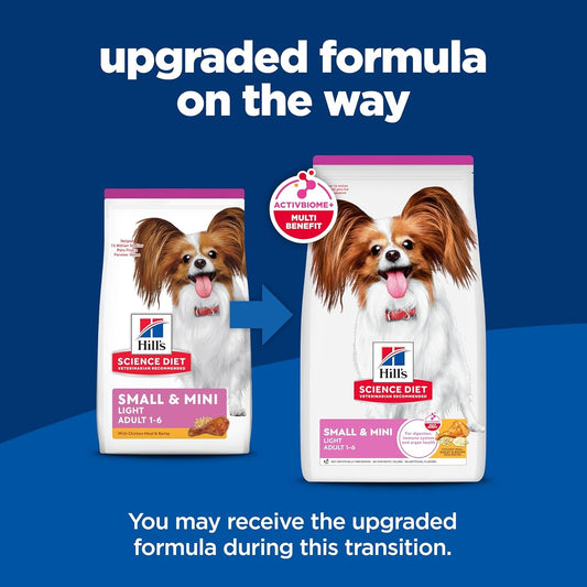 Light , Adult 1-6, Small & Mini Breeds Weight Management Support, Dry Dog Food, Chicken & Barley, 4.5 Lb Bag