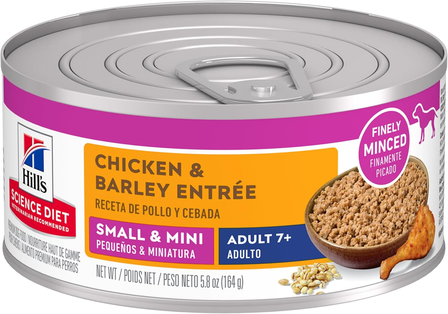 Small & Mini, Senior Adult 7+, Small & Mini Breeds Senior Premium Nutrition, Wet Dog Food, Chicken & Vegetables Stew, 3.5 Oz Tray, Case of 12