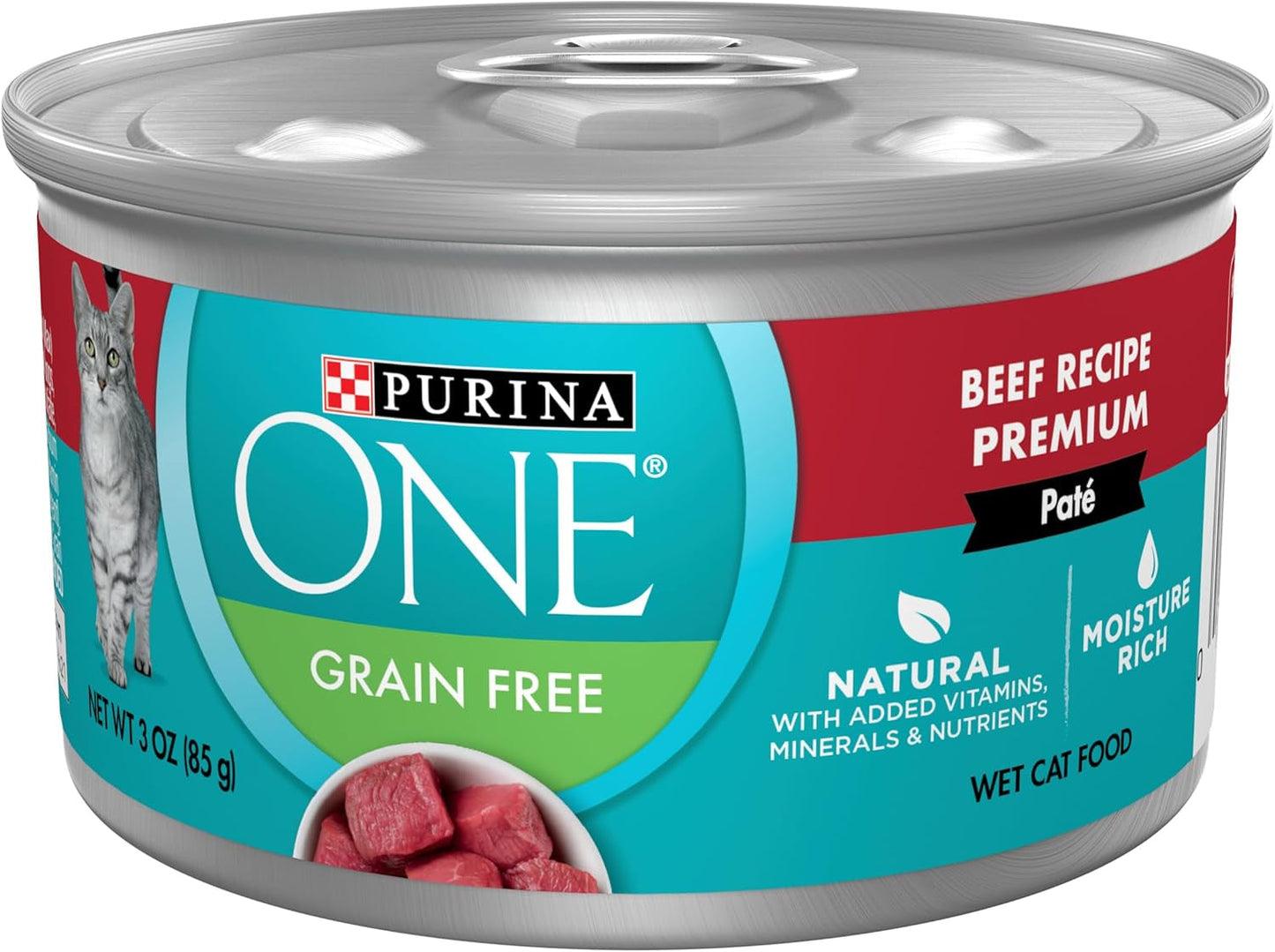 High Protein, Grain Free Pate Wet Cat Food Variety Pack, Grain Free Formula - (Pack of 24) 3 Oz. Cans