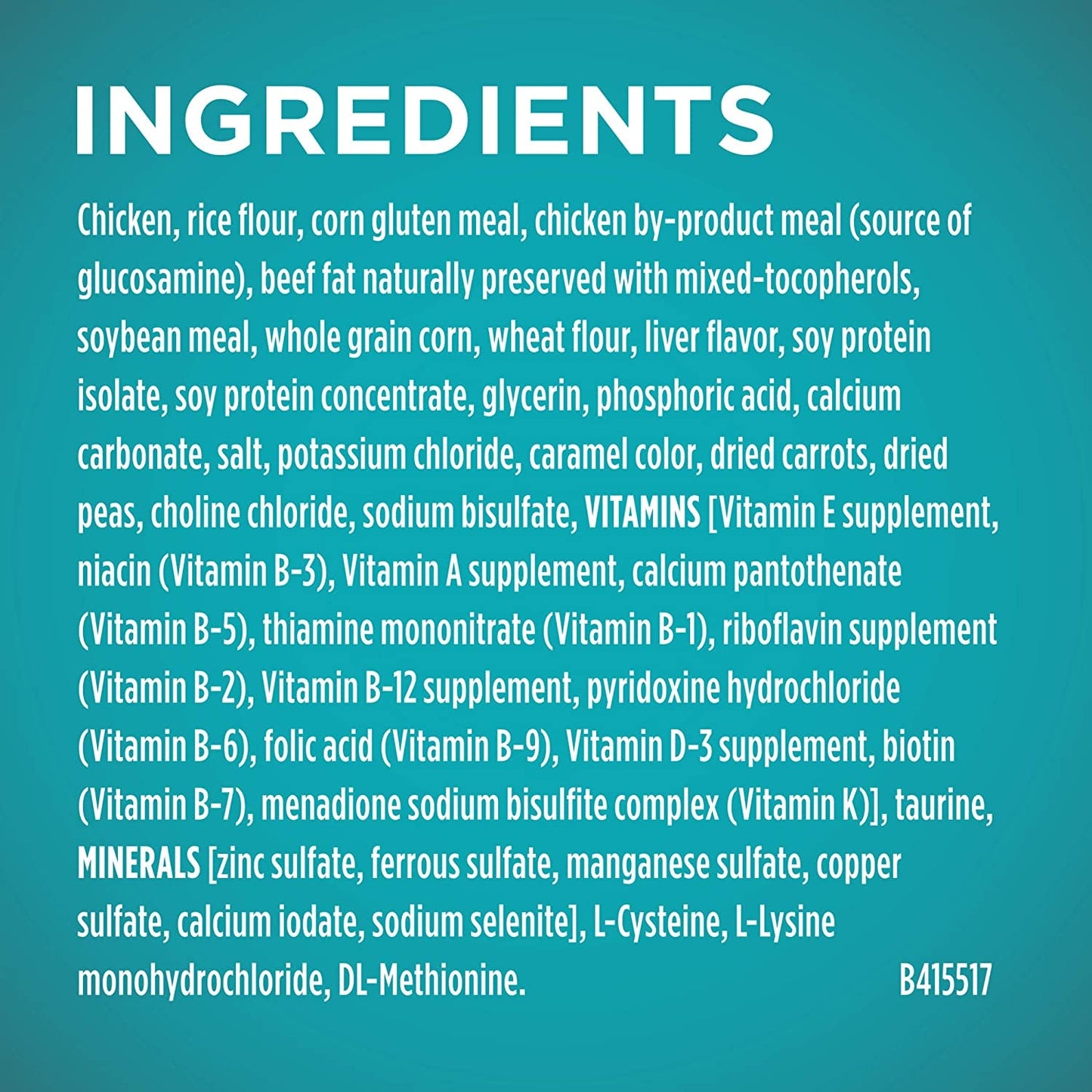 Natural Dry Cat Food, Tender Selects Blend with Real Chicken - 7 Lb. Bag