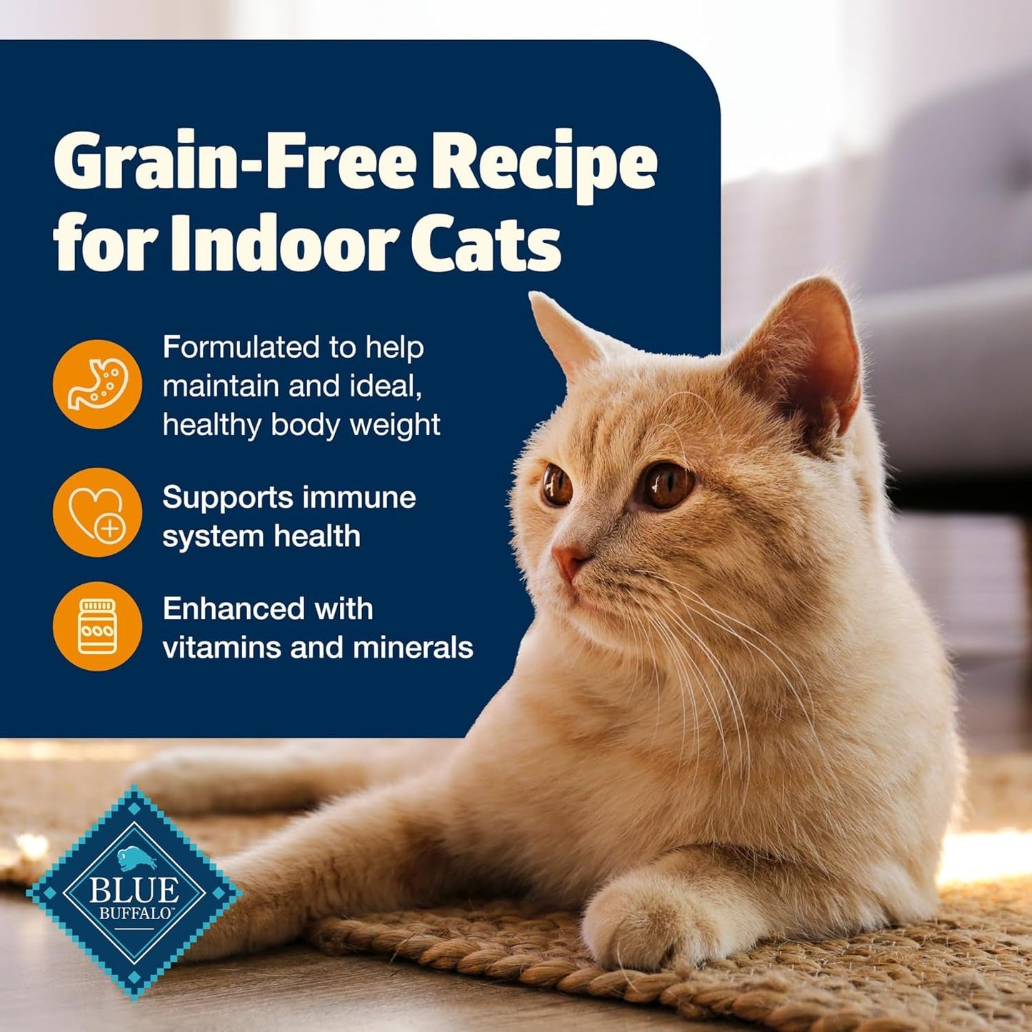 Freedom Grain-Free Adult Weight Control Dry Cat Food, Complete & Balanced Nutrition for Indoor Cats, Chicken Recipe, 11-Lb. Bag