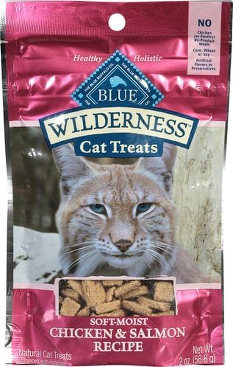 Wilderness Grain Free Soft-Moist Cat Treats, Chicken & Salmon 2-Oz Bag (Pack of 2)