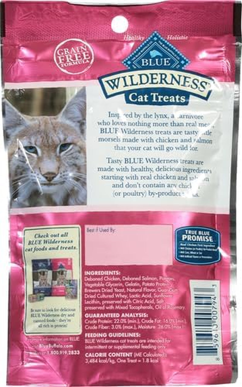 Wilderness Grain Free Soft-Moist Cat Treats, Chicken & Salmon 2-Oz Bag (Pack of 2)