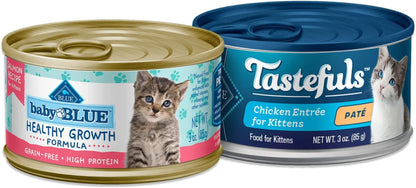 Kitten Wet Cat Food, Chicken and Salmon 3-Oz Cans (Pack of 48)