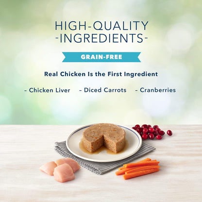 Freedom Grain Free Natural Adult Pate Wet Cat Food, Indoor Chicken 12.5-Oz Cans (Pack of 12)