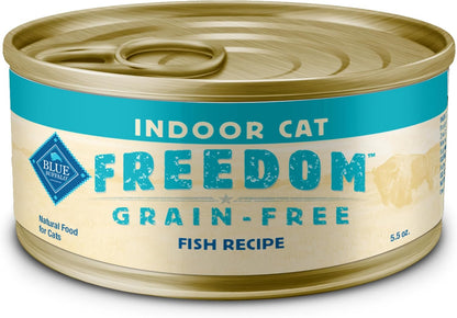 Freedom Grain Free Natural Adult Pate Wet Cat Food, Indoor Chicken 12.5-Oz Cans (Pack of 12)