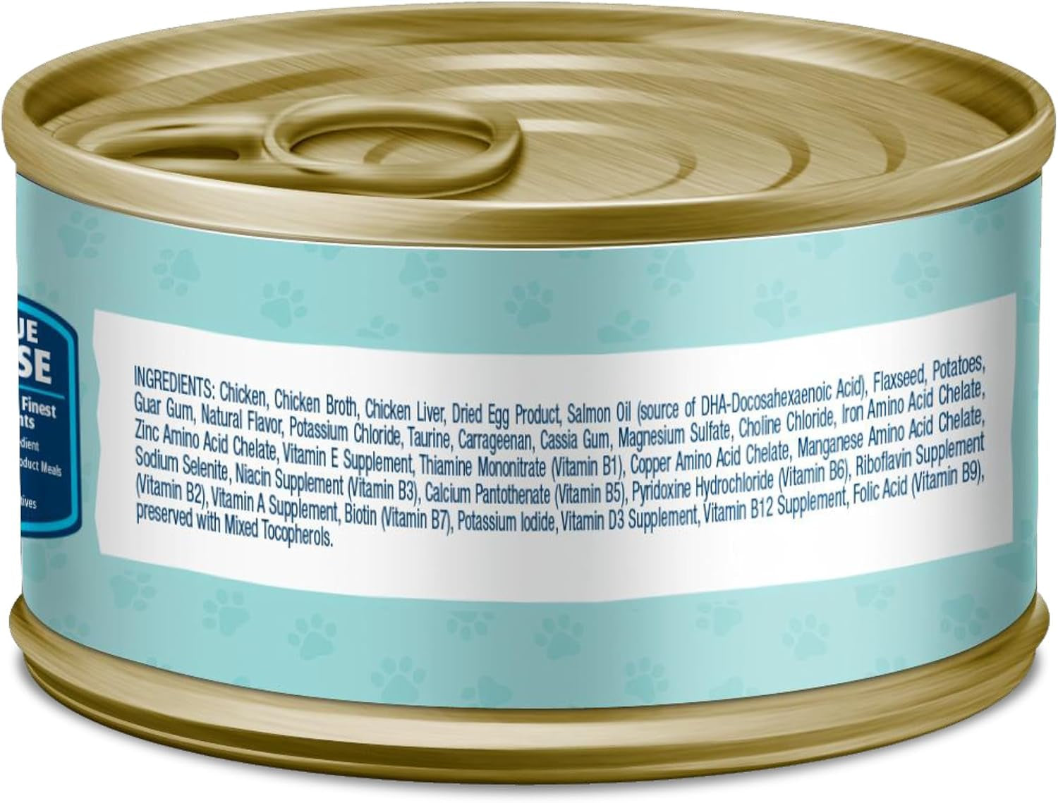 Baby Blue Natural Grain-Free Wet Food for Kittens, Healthy Growth Formula with DHA, High-Protein Chicken Paté, 3 Oz. Can