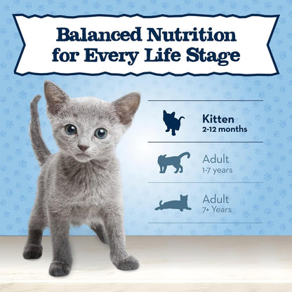 Baby Blue Natural Grain-Free Wet Food for Kittens, Healthy Growth Formula with DHA, High-Protein Chicken Paté, 3 Oz. Can