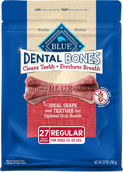 Dental Bones Regular Natural Dental Chew Dog Treats Bag Value Pack