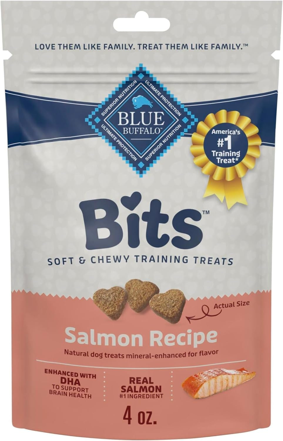 Bits Soft Dog Treats for Training, Made with Natural Ingredients & Enhanced with DHA, Chicken Recipe, 19-Oz Bag