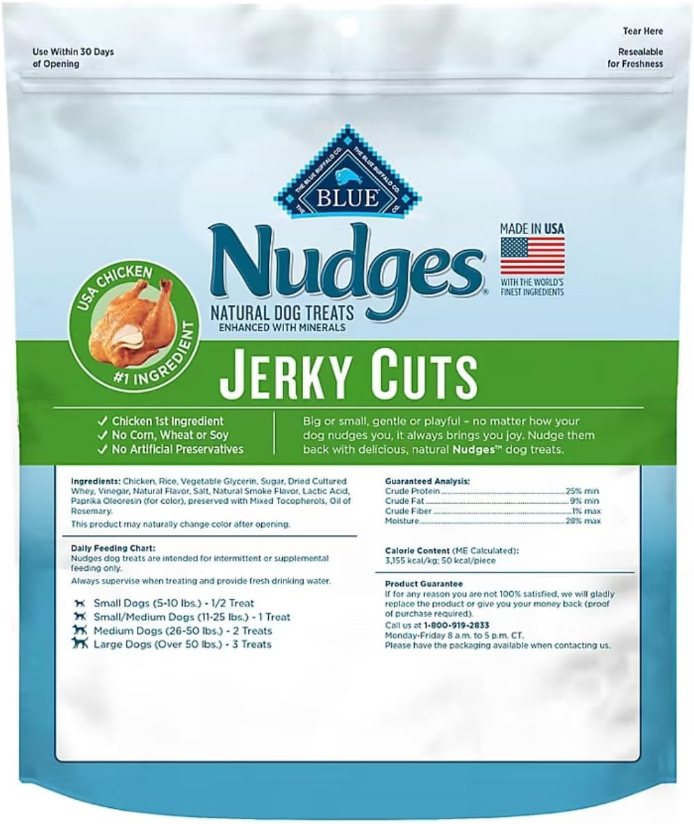 Nudges Jerky Cuts Natural Dog Treats - Chicken, 40 Oz