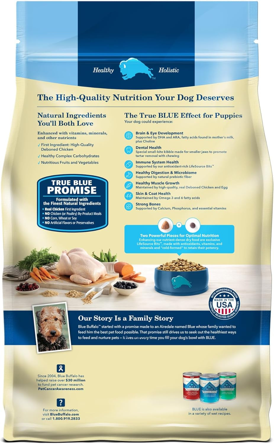 Life Protection Formula Puppy Dry Dog Food with DHA and ARA, Made with Natural Ingredients, Chicken & Brown Rice Recipe, 5-Lb Bag