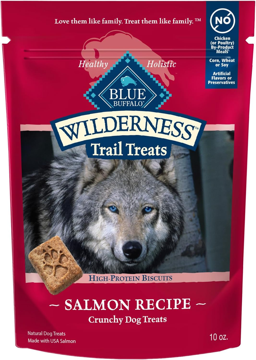 Wilderness Trail Treats High Protein Grain Free Dog Biscuits Crunchy Dog Treats, Duck Recipe, 24-Oz Bag