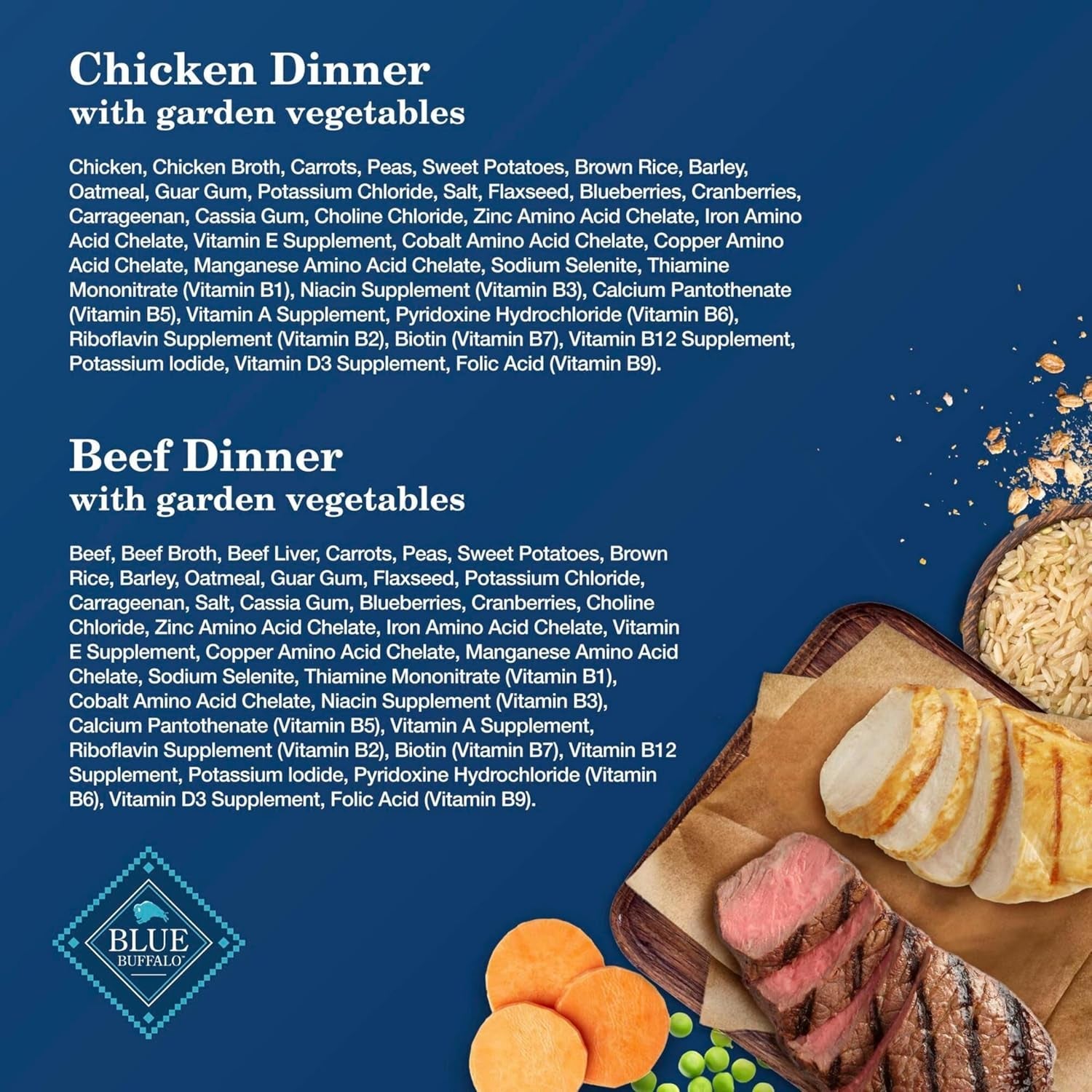 Homestyle Recipe Adult Wet Dog Food, Made with Natural Ingredients, Chicken and Beef Dinner Variety Pack, 12.5-Oz Cans (6 Count, 3 of Each)