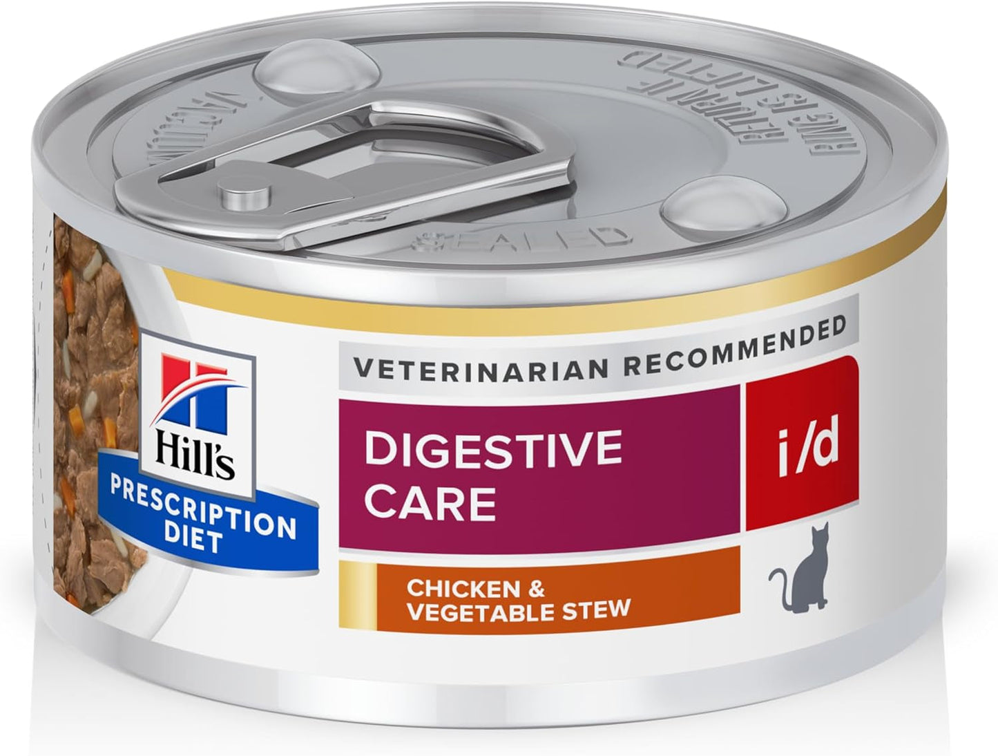 I/D Digestive Care Chicken & Vegetable Stew Wet Cat Food, Veterinary Diet, 2.9 Oz. Cans, 24-Pack