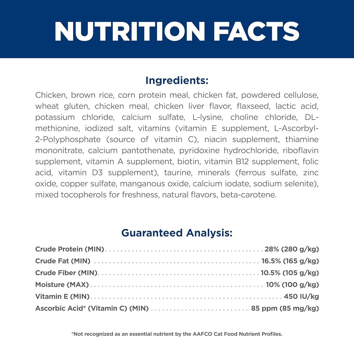 Oral Care, Adult 1-6, Plaque & Tartar Buildup Support, Dry Cat Food, Chicken Recipe, 7 Lb Bag