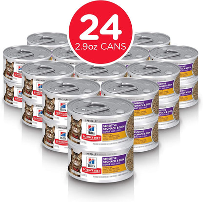 Dry Cat Food, Adult, Sensitive Stomach & Skin