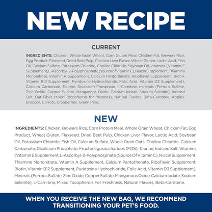 Adult 11+, Senior Adult 11+ Premium Nutrition, Dry Cat Food, Chicken Recipe, 3.5 Lb Bag