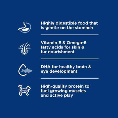 Sensitive Stomach & Skin, Kitten, Stomach & Skin Sensitivity Support, Dry Cat Food, Salmon & Brown Rice, 3.5 Lb Bag