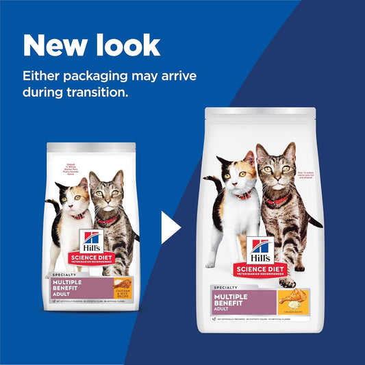 Multi-Benefit, Adult 1-6, Multiple Benefit, Dry Cat Food, Chicken Recipe, 7 Lb Bag