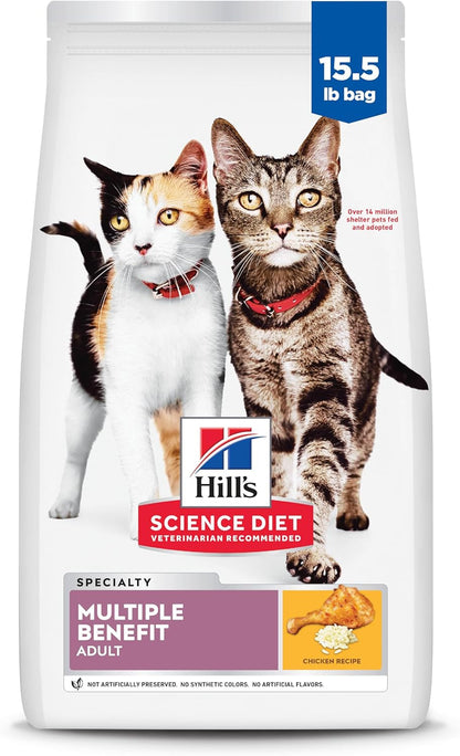 Multi-Benefit, Adult 1-6, Multiple Benefit, Dry Cat Food, Chicken Recipe, 7 Lb Bag
