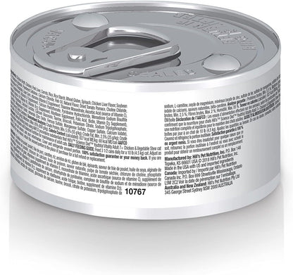 Senior Vitality Adult 7+, Senior Premium Nutrition, Wet Cat Food, Chicken & Vegetable Stew, 2.9 Oz. Cans, 24-Pack