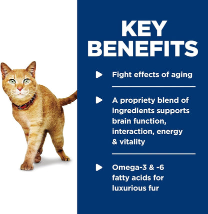 Senior Vitality Adult 7+, Senior Premium Nutrition, Wet Cat Food, Chicken & Vegetable Stew, 2.9 Oz. Cans, 24-Pack