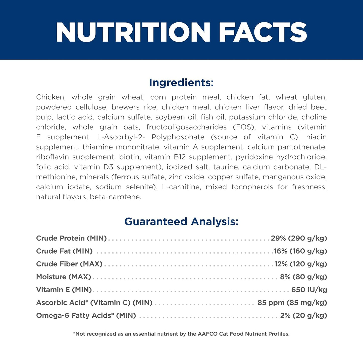 Indoor, Senior Adult 11+, Easy Litter Box Cleanup, Dry Cat Food, Chicken Recipe, 7 Lb Bag