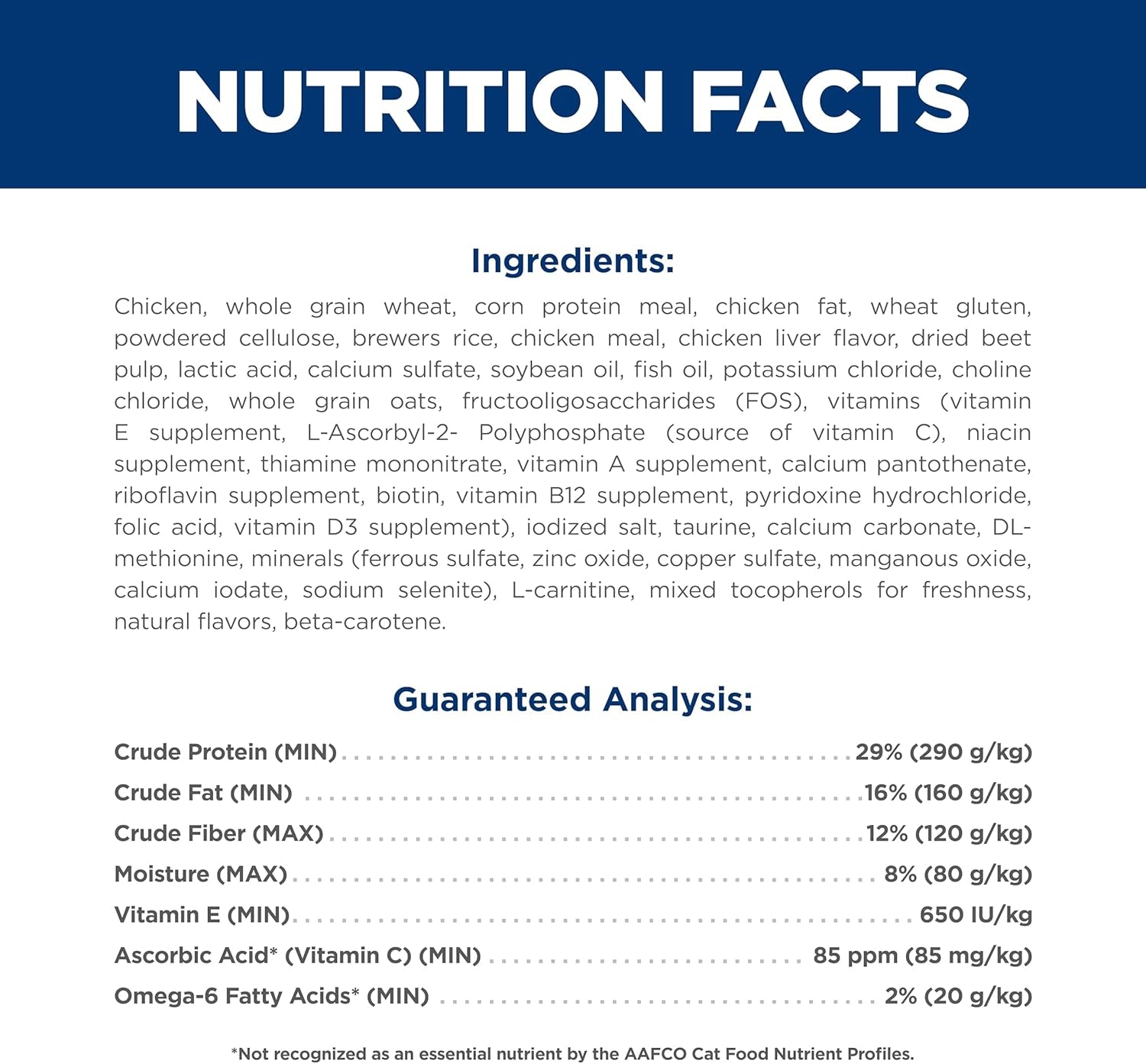 Indoor, Senior Adult 11+, Easy Litter Box Cleanup, Dry Cat Food, Chicken Recipe, 7 Lb Bag