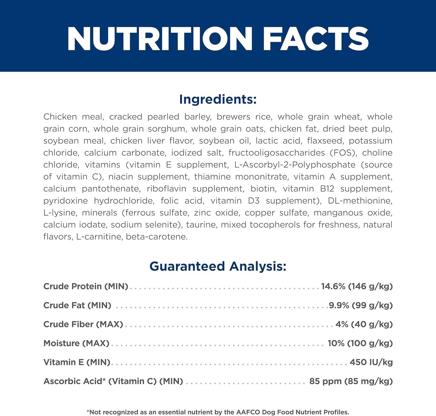 Adult 7+, Senior Adult 7+ Premium Nutrition, Dry Dog Food, Chicken, Brown Rice, & Barley, 15 Lb Bag