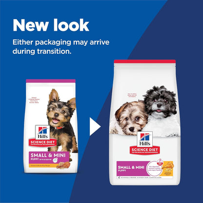 Puppy Small & Mini Breeds Dry Dog Food, Chicken, Brown Rice, & Barley, 4.5 Lb Bag