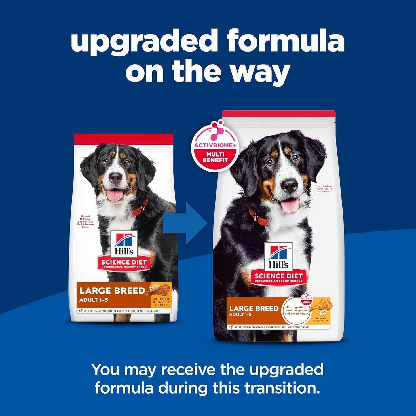 Large Breed Adult Dry Dog Food 1-5, Quality Protein for Joint Support & Lean Muscles, Chicken & Barley, 35 Lb. Bag