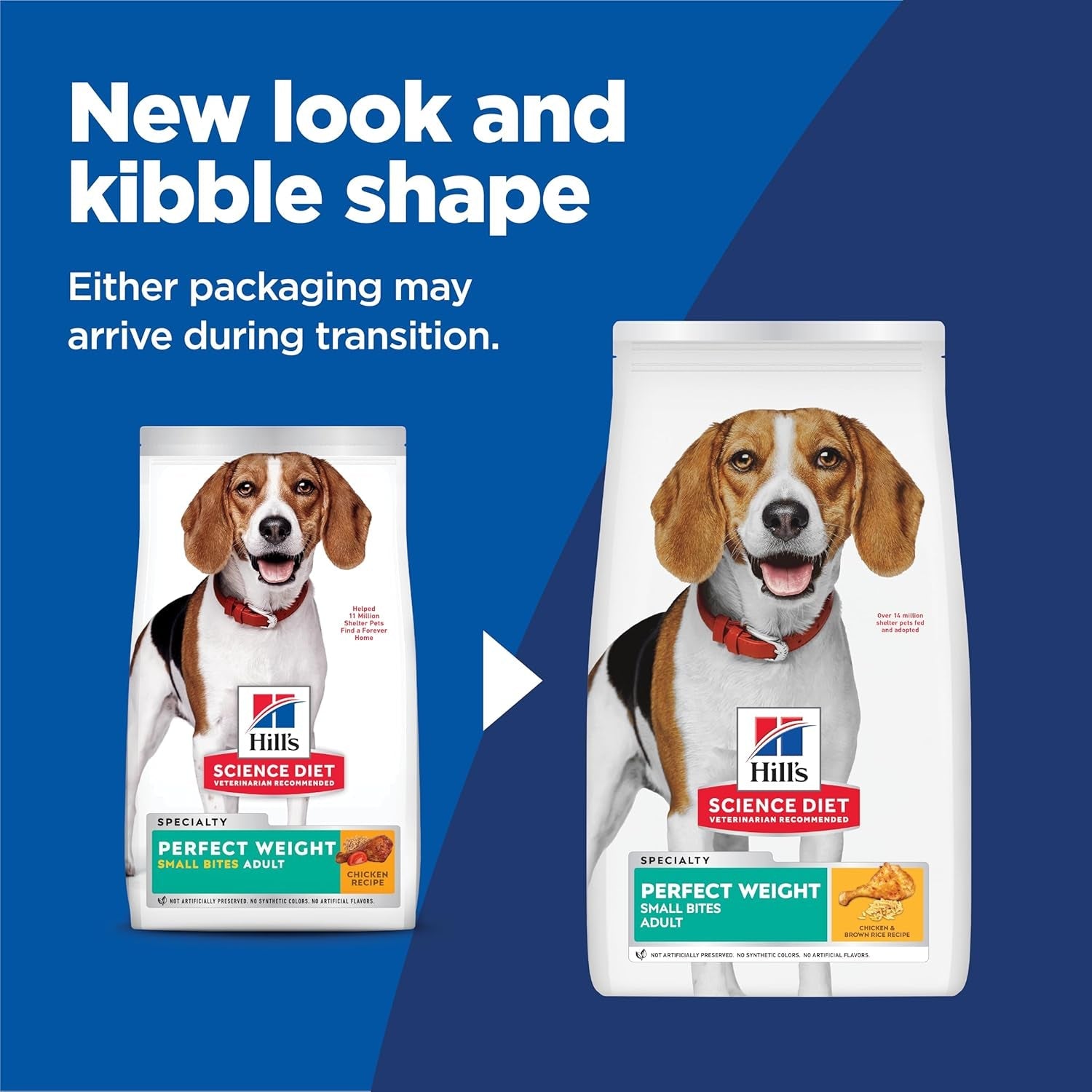 Perfect Weight, Adult 1-6, Weight Management Support, Small Kibble, Dry Dog Food, Chicken Recipe, 25 Lb Bag