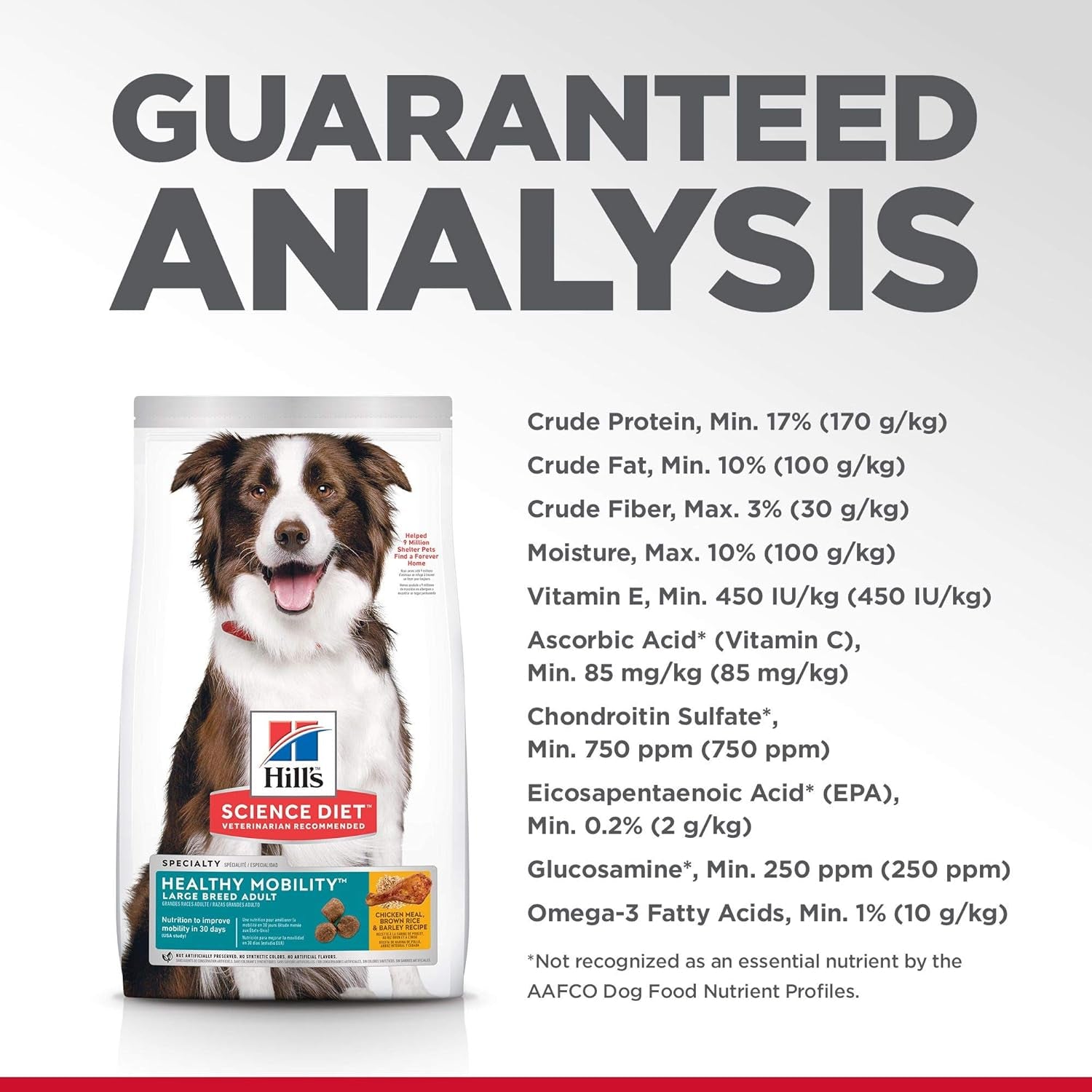 Healthy Mobility Large Breed Adult Dry Dog Food 1-5, Quality Protein for Mobility & Joint Support, Chicken, Brown Rice, & Barley, 30 Lb. Bag