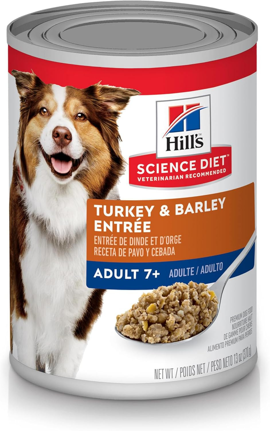 Adult 7+, Senior Adult 7+ Premium Nutrition, Wet Dog Food, Variety Pack: Chicken & Barley; Beef & Barley Loaf, 13 Oz Can Variety Pack, Case of 12