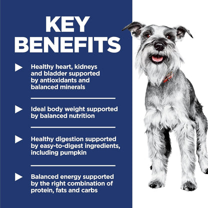 Small & Mini, Senior Adult 7+, Small & Mini Breeds Senior Premium Nutrition, Dry Dog Food, Chicken, Brown Rice, & Barley, 15.5 Lb Bag