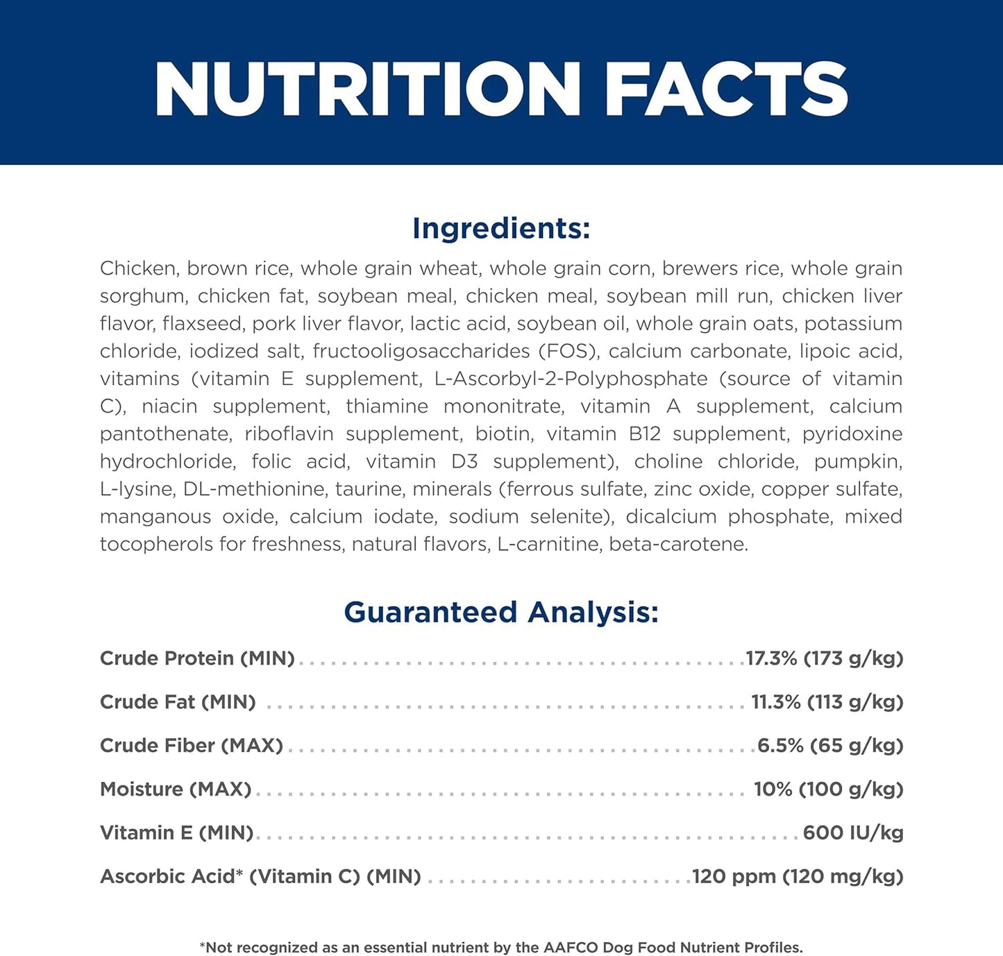 Small & Mini, Senior Adult 7+, Small & Mini Breeds Senior Premium Nutrition, Dry Dog Food, Chicken, Brown Rice, & Barley, 15.5 Lb Bag