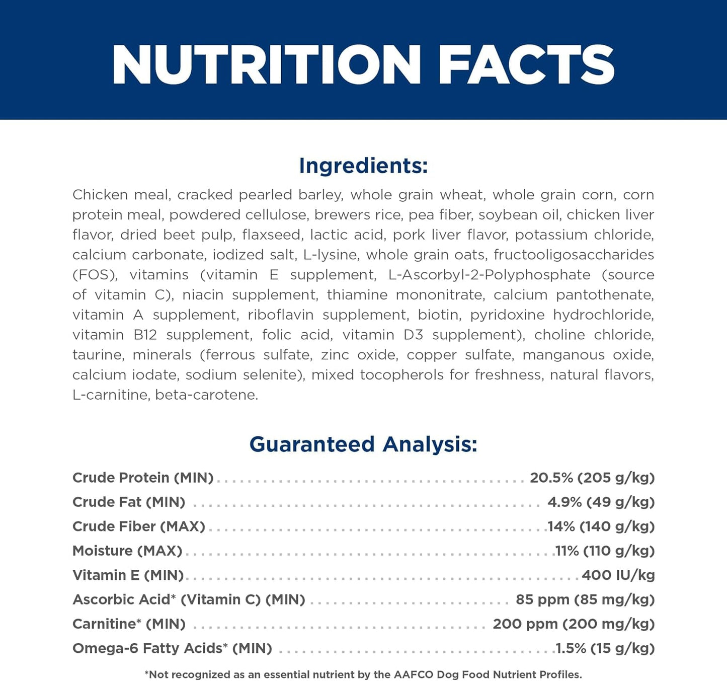 Light , Adult 1-6, Weight Management Support, Small Kibble, Dry Dog Food, Chicken & Barley, 5 Lb Bag