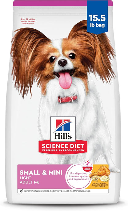 Light , Adult 1-6, Small & Mini Breeds Weight Management Support, Dry Dog Food, Chicken & Barley, 4.5 Lb Bag