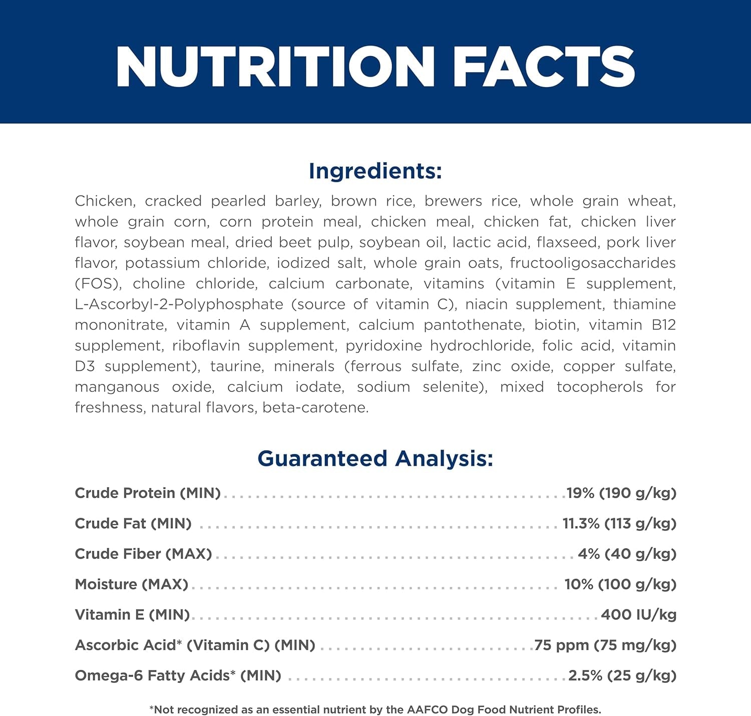 Adult 1-6, Adult 1-6 Premium Nutrition, Dry Dog Food, Chicken & Barley, 5 Lb Bag