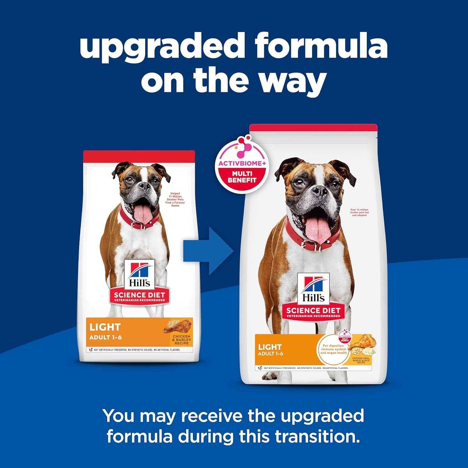 Light , Adult 1-6, Weight Management Support, Dry Dog Food, Chicken & Barley, 30 Lb Bag