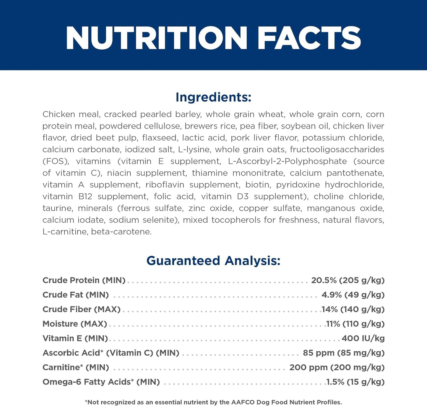Light , Adult 1-6, Weight Management Support, Dry Dog Food, Chicken & Barley, 30 Lb Bag