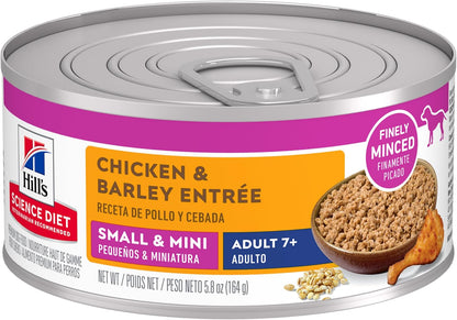 Small & Mini, Senior Adult 7+, Small & Mini Breeds Senior Premium Nutrition, Wet Dog Food, Chicken & Vegetables Stew, 3.5 Oz Tray, Case of 12