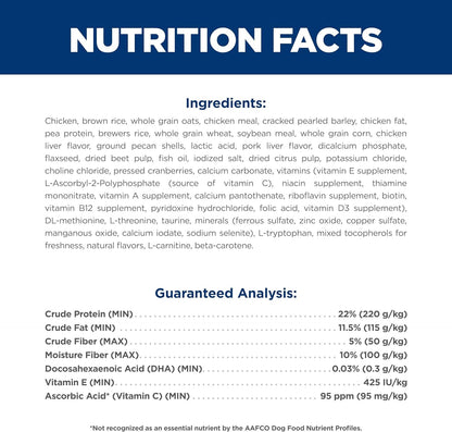 Large Breed Puppy Food, DHA to Support Healthy Development, Chicken & Brown Rice Dry Dog Food, 15.5 Lb. Bag