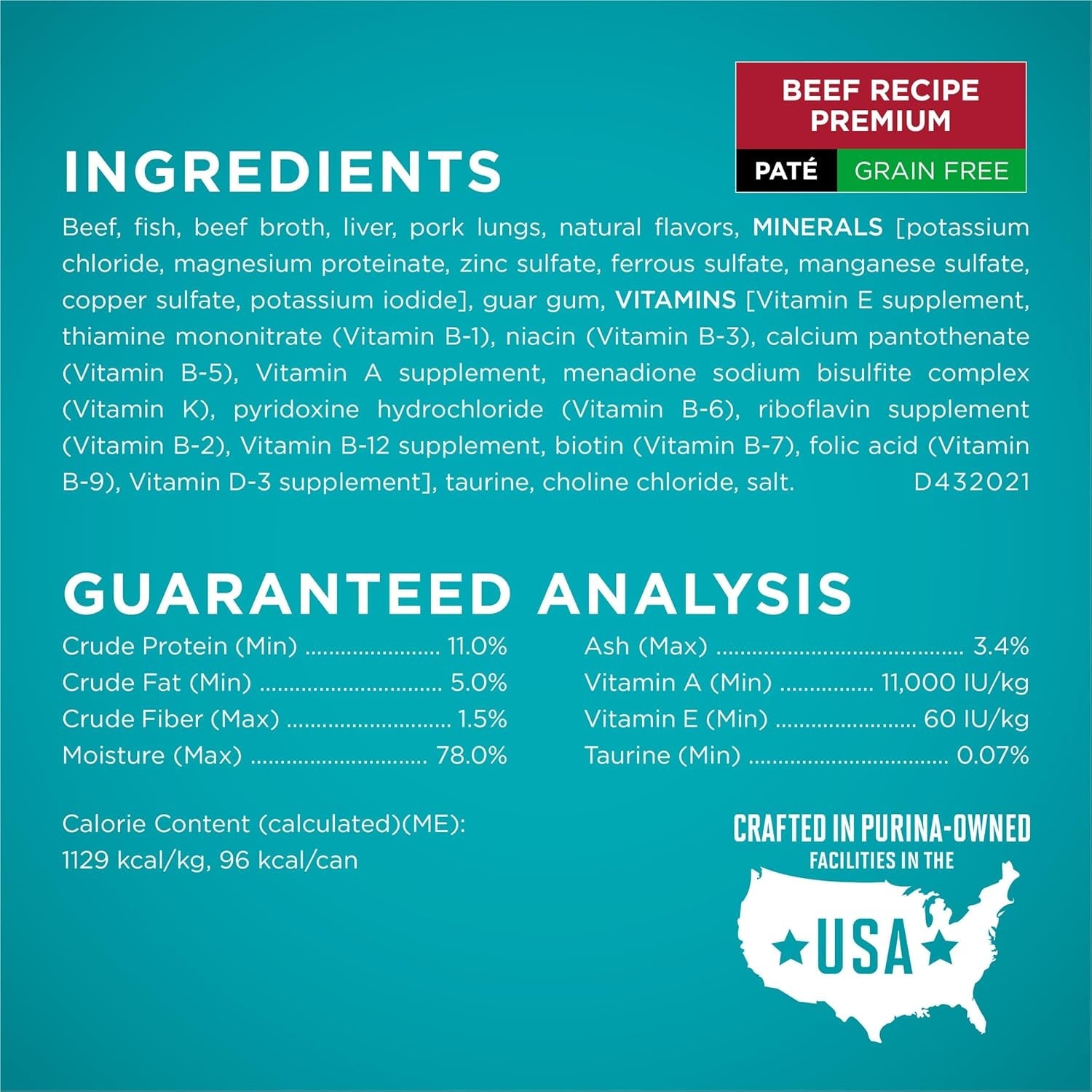 High Protein, Grain Free Pate Wet Cat Food Variety Pack, Grain Free Formula - (Pack of 24) 3 Oz. Cans