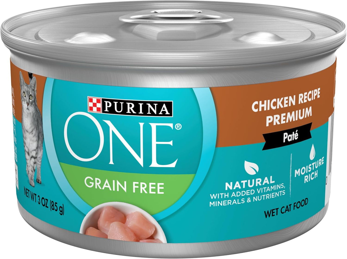 High Protein, Grain Free Pate Wet Cat Food Variety Pack, Grain Free Formula - (Pack of 24) 3 Oz. Cans
