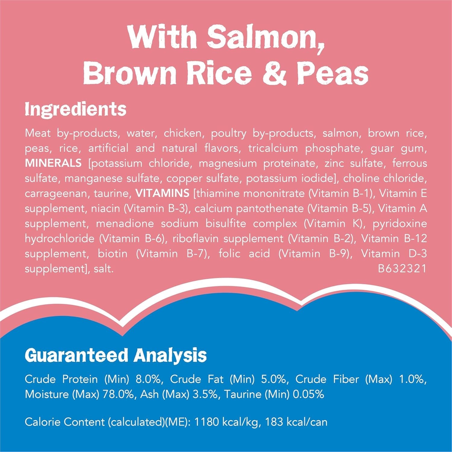 Purina  Wet Cat Food Pate Ocean Favorites with Natural Salmon, Brown Rice and Peas - (Pack of 24) 5.5 Oz. Cans