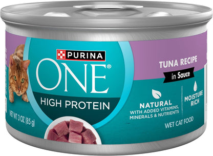 Natural, High Protein Cat Food Variety Pack, Turkey, Chicken and Tuna Recipes - (2 Packs of 12) 3 Oz. Cans