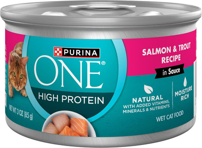 Natural, High Protein Cat Food Variety Pack, Turkey, Chicken and Tuna Recipes - (2 Packs of 12) 3 Oz. Cans