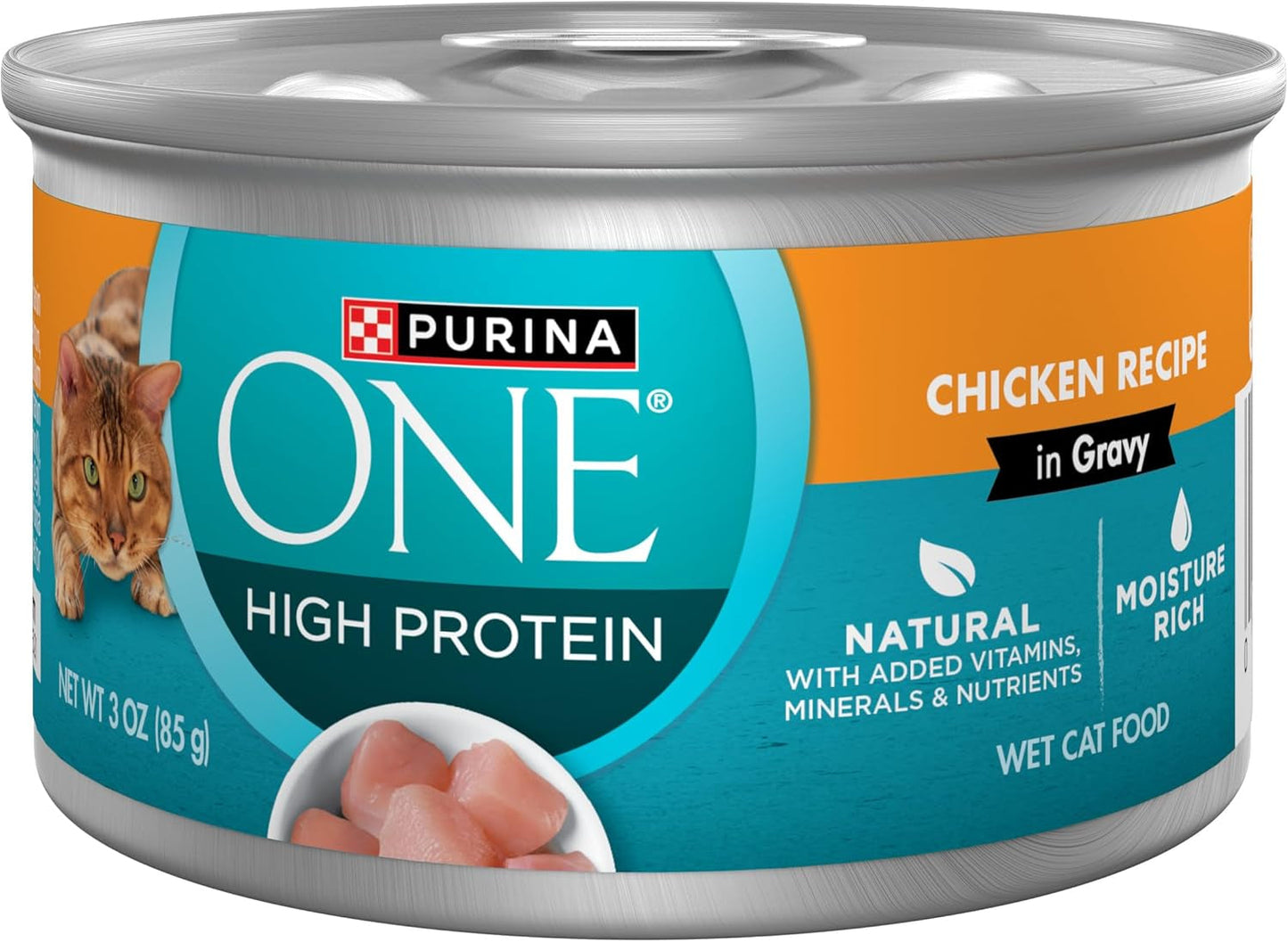 Natural, High Protein Cat Food Variety Pack, Turkey, Chicken and Tuna Recipes - (2 Packs of 12) 3 Oz. Cans